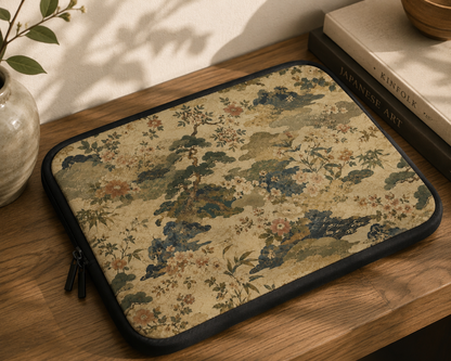 Vintage Japanese Floral Laptop Sleeve Case
