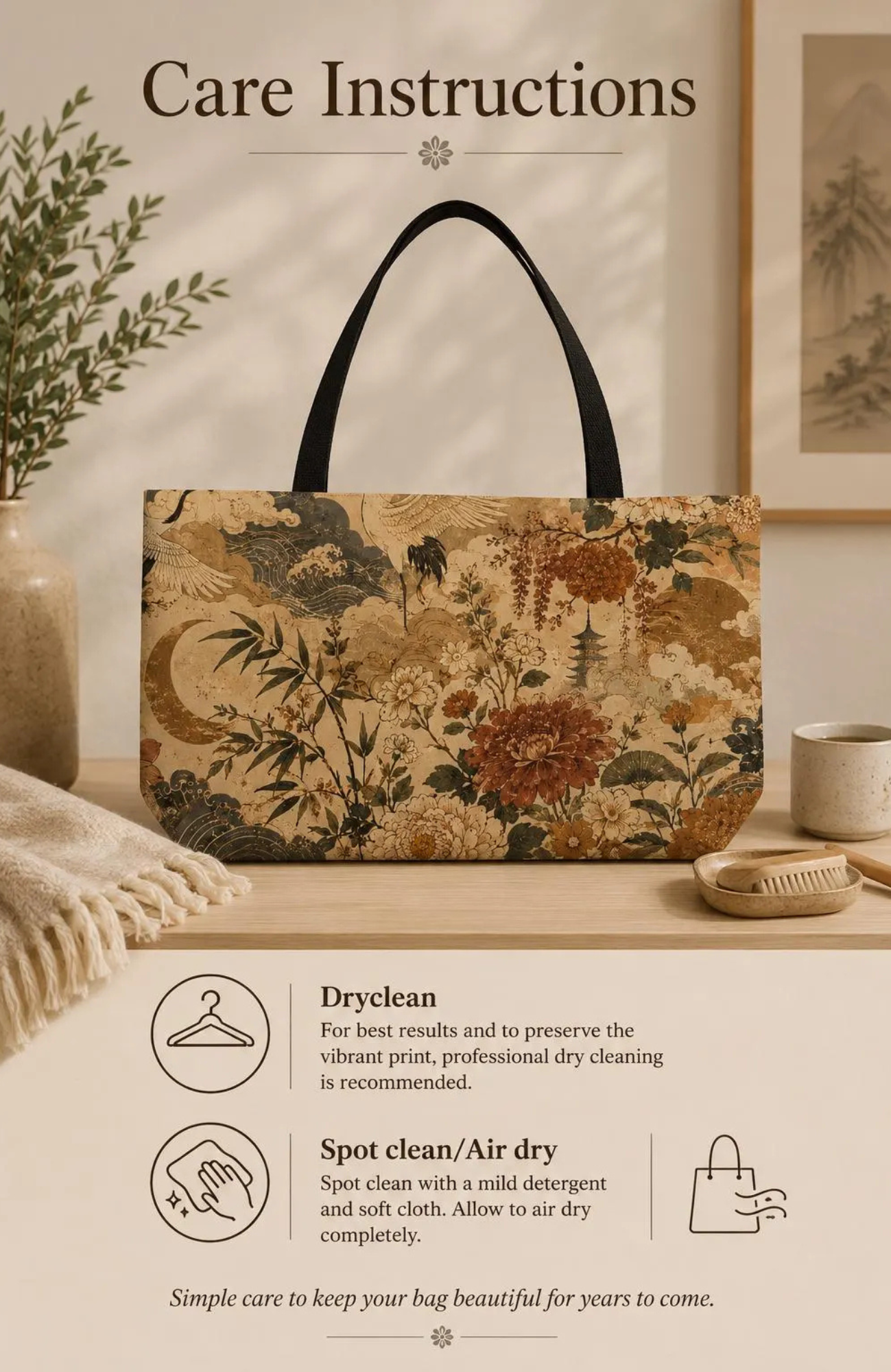 Vintage Japanese Landscape Painting Weekender Tote Bag