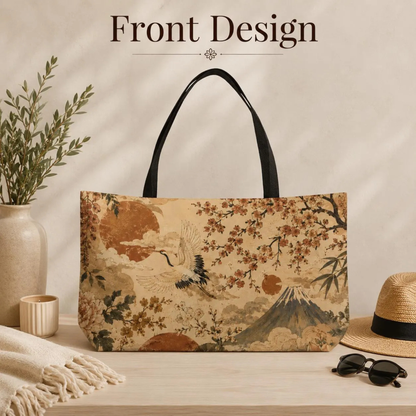 Vintage Japanese Landscape Painting Weekender Tote Bag