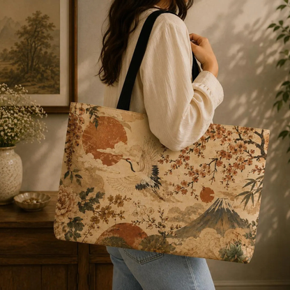 Vintage Japanese Landscape Painting Weekender Tote Bag