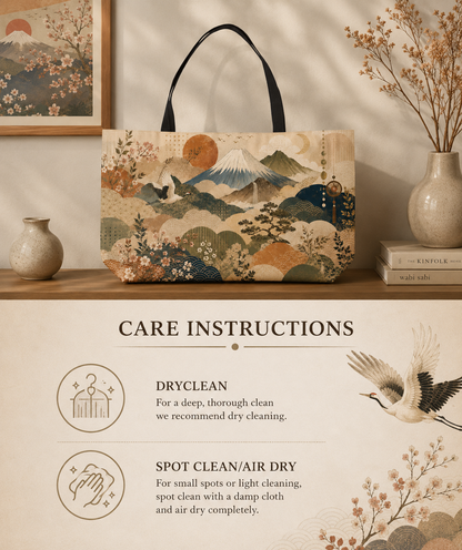 Vintage Japanese Painting Weekender Tote Bag