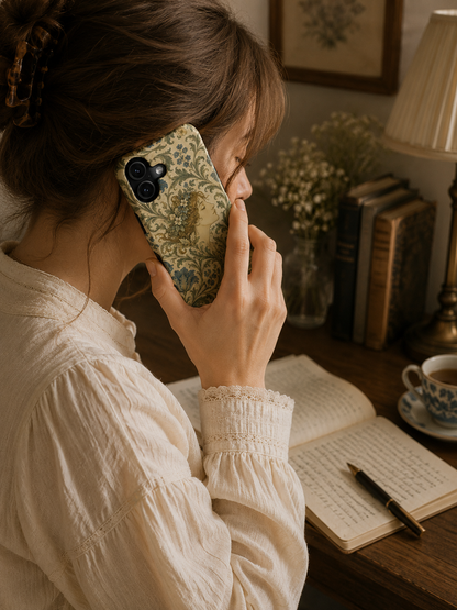 William Morris Vintage Portrait Magnetic iPhone Cases