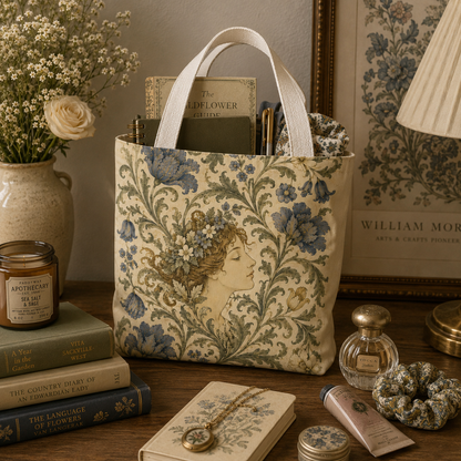William Morris Vintage Portrait Full Art Tote Bag