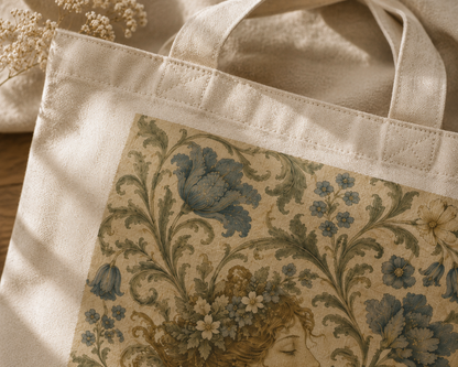 100% Cotton William Morris Vintage Portrait Tote Bag