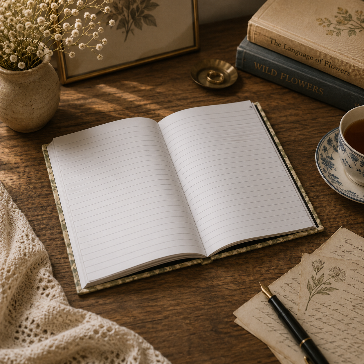William Morris Vintage Portrait Hardcover Journal