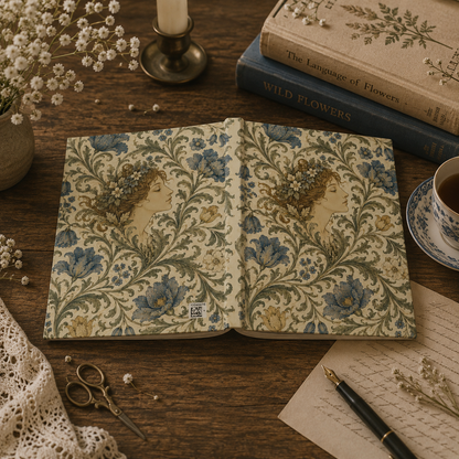William Morris Vintage Portrait Hardcover Journal
