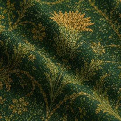 William Morris Forest Green Damask Floral Full Tote Bag