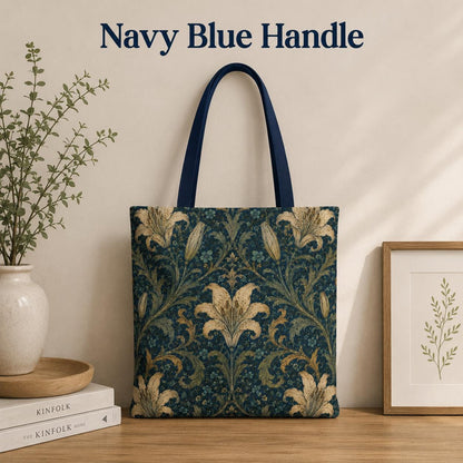 William Morris Damask Floral Full Art Tote Bag