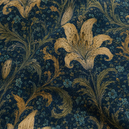 William Morris Damask Floral Full Art Tote Bag