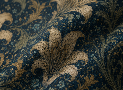 William Morris Damask Floral Lily Pillowcase Cover