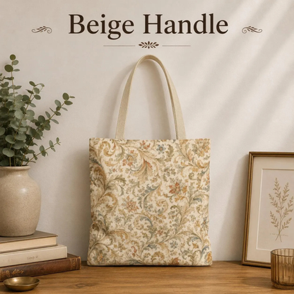 William Morris Floral Scroll Damask Full Art Tote Bag