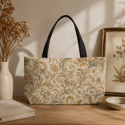 William Morris Floral Scroll Vintage Weekender Tote Bag