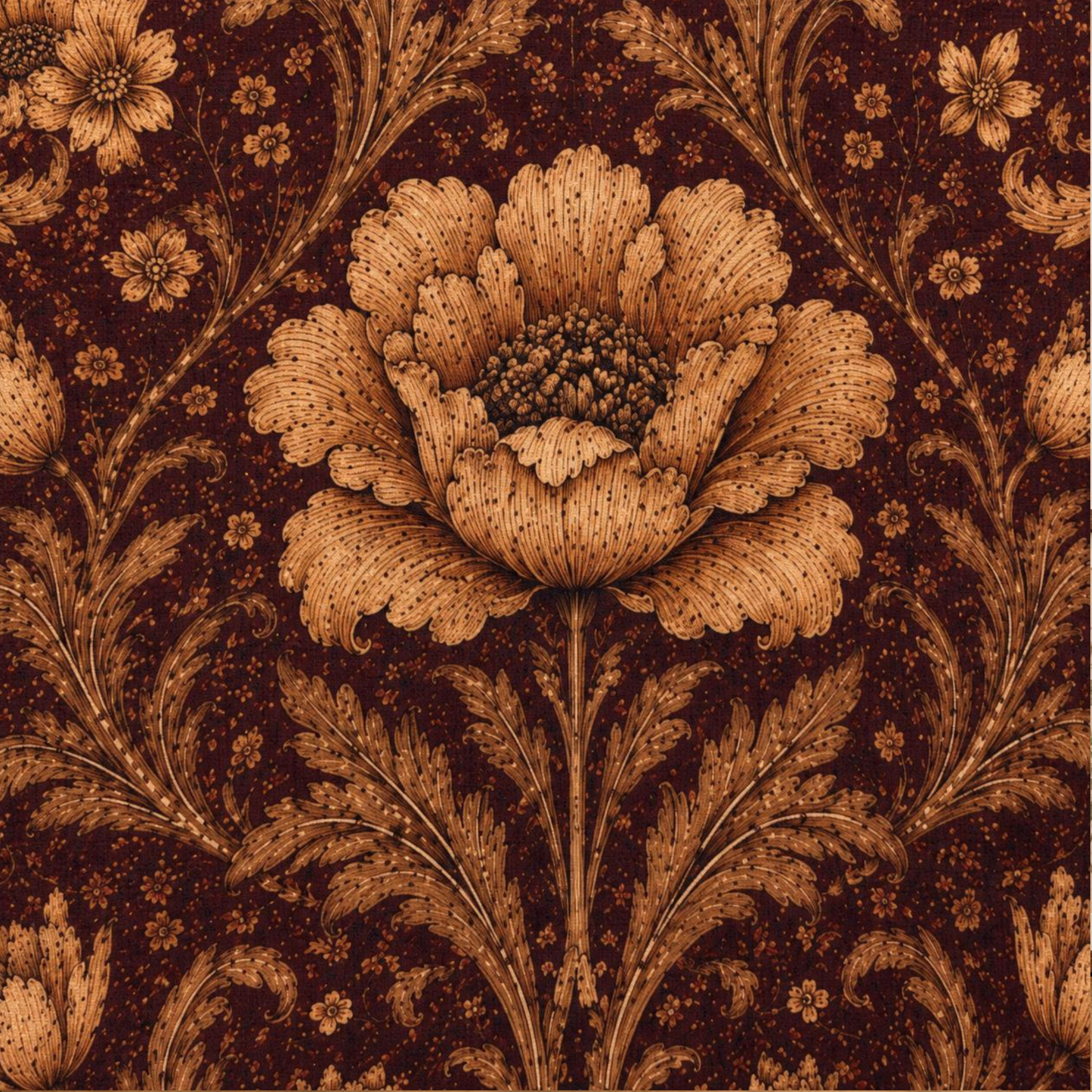William Morris Floral Damask Rose Full Art Tote Bag