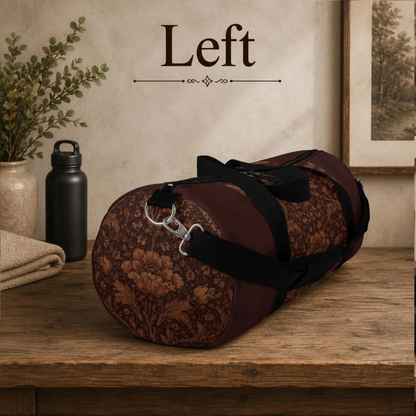 William Morris Floral Damask Rose Duffel Gym Bag