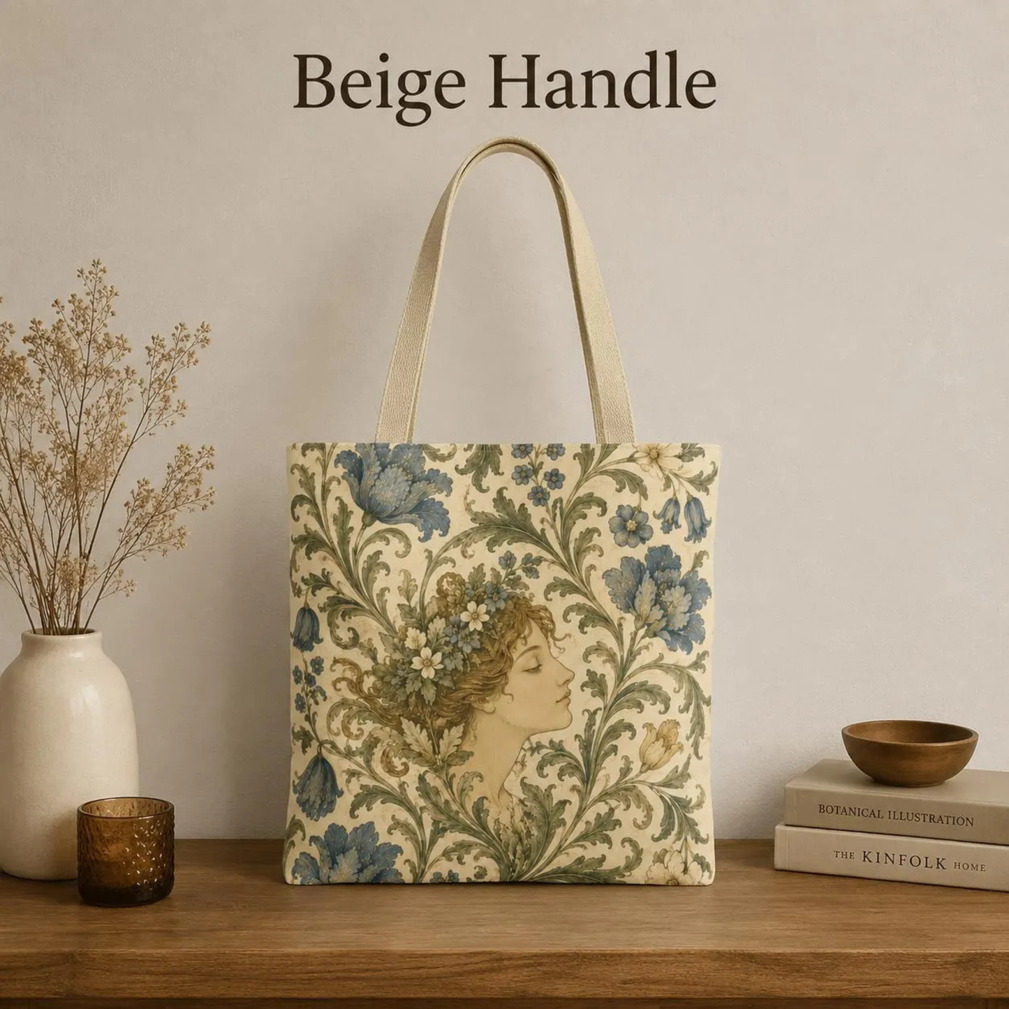 William Morris Vintage Portrait Full Art Tote Bag