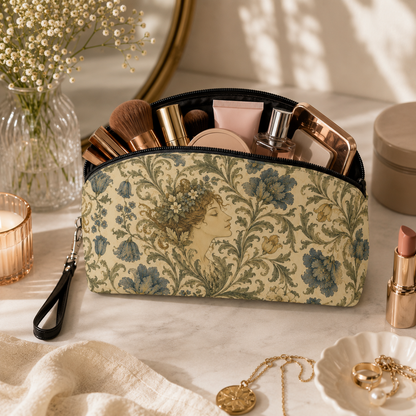 William Morris Vintage Portrait Makeup Cosmetic Bag