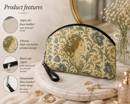 William Morris Vintage Portrait Makeup Cosmetic Bag
