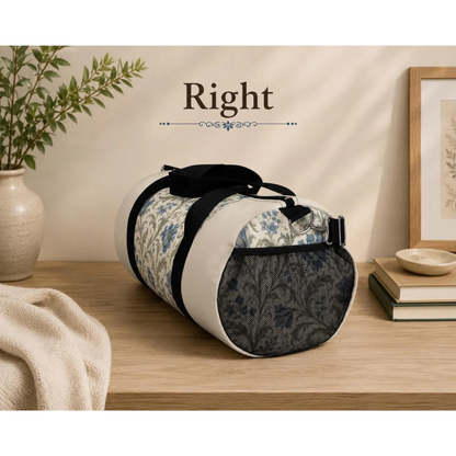 William Morris Blue Floral Duffel Gym Bag