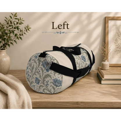 William Morris Blue Floral Duffel Gym Bag