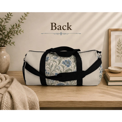 William Morris Blue Floral Duffel Gym Bag