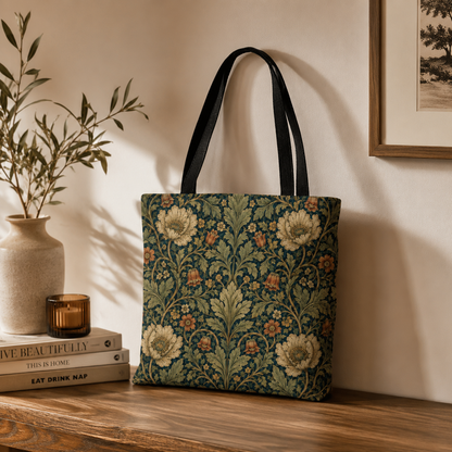 William Morris Vintage Botanical Full Art Tote Bag