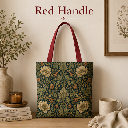 William Morris Vintage Botanical Full Art Tote Bag