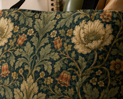 William Morris Vintage Botanical Full Art Tote Bag