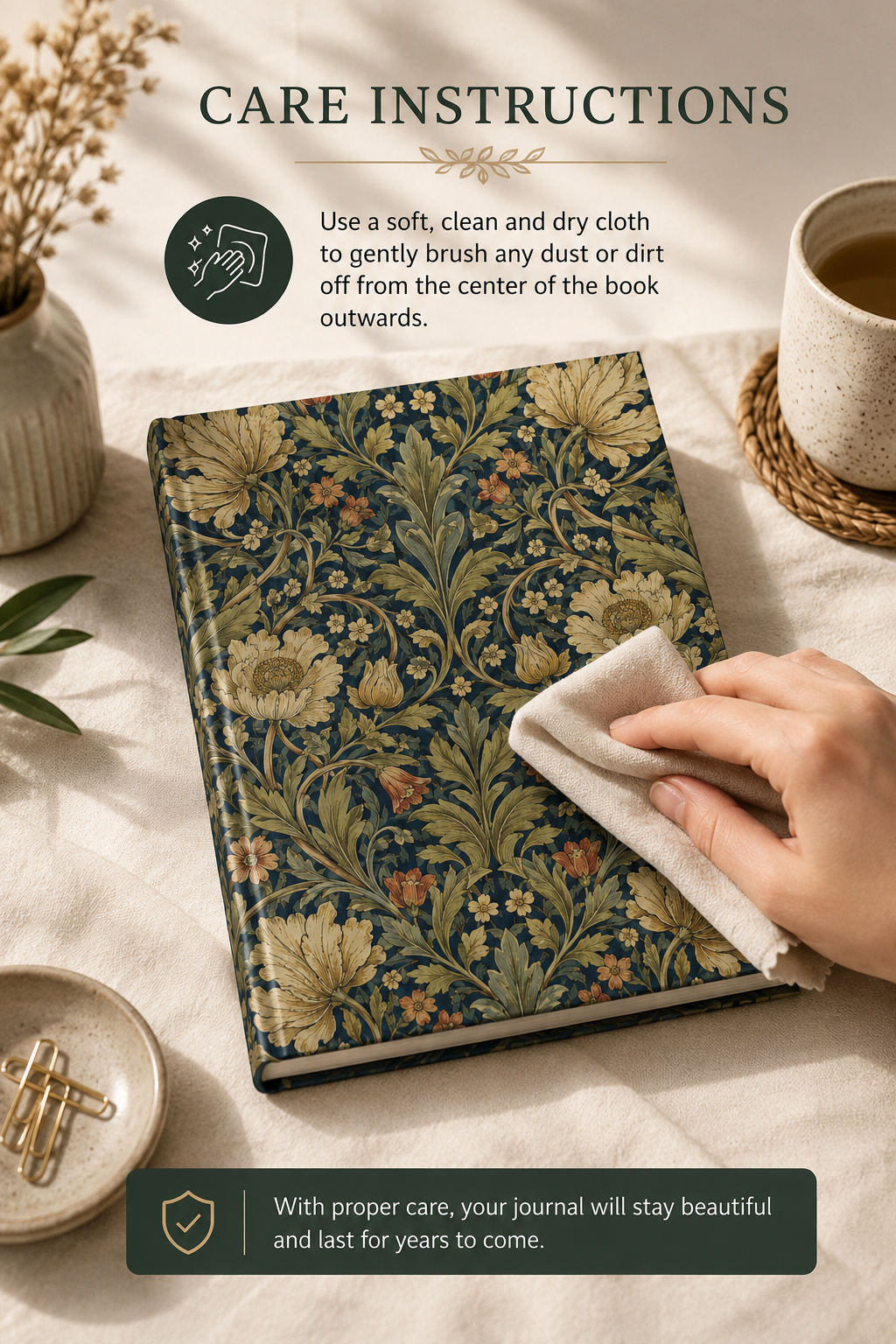 William Morris Vintage Botanical Hardcover Journal