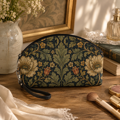 William Morris Botanical Makeup Cosmetic Bag