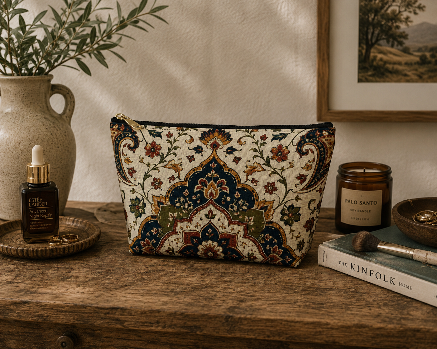 Indian Persian Vintage Makeup Accessory Pouch