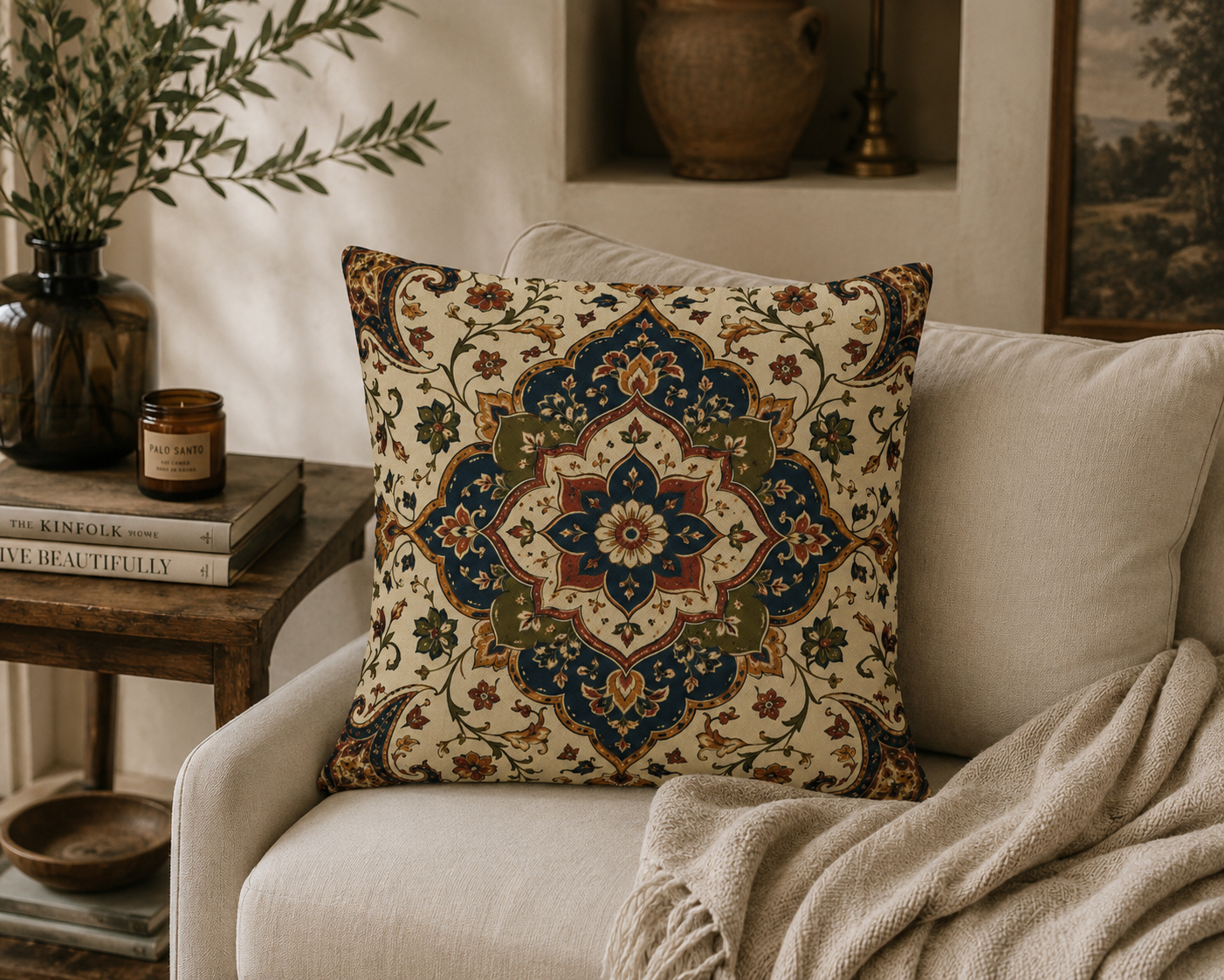 Indian Persian Vintage Pillow Case Cover