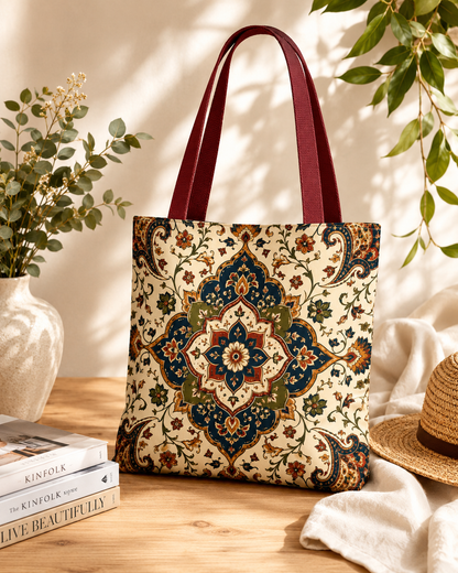 Indian Persian Vintage Full Art Tote Bag