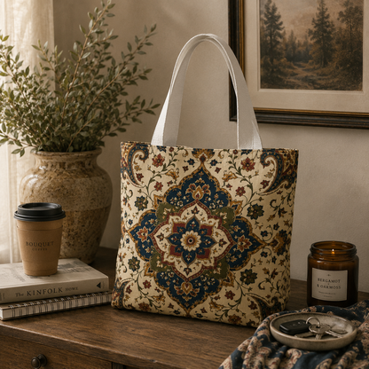 Indian Persian Vintage Full Art Tote Bag