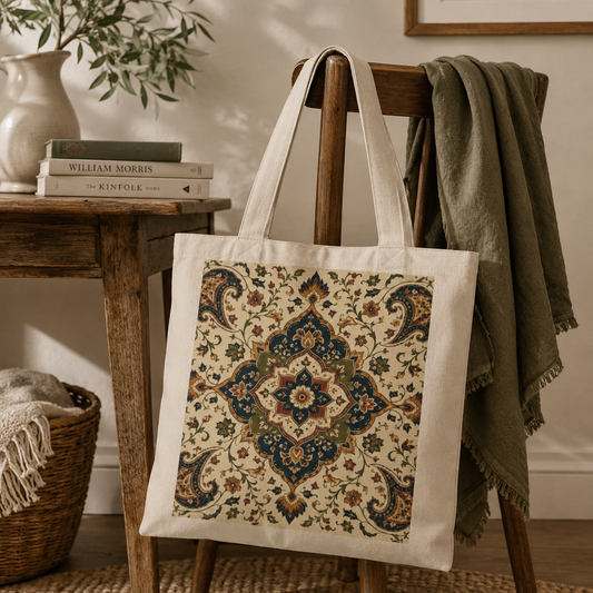 100% Cotton Indian Persian Vintage Tote Bag