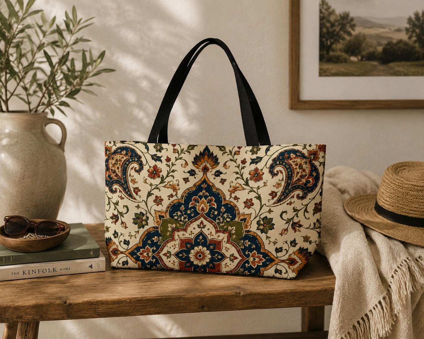 Indian Vintage Persian Weekender Tote Bag
