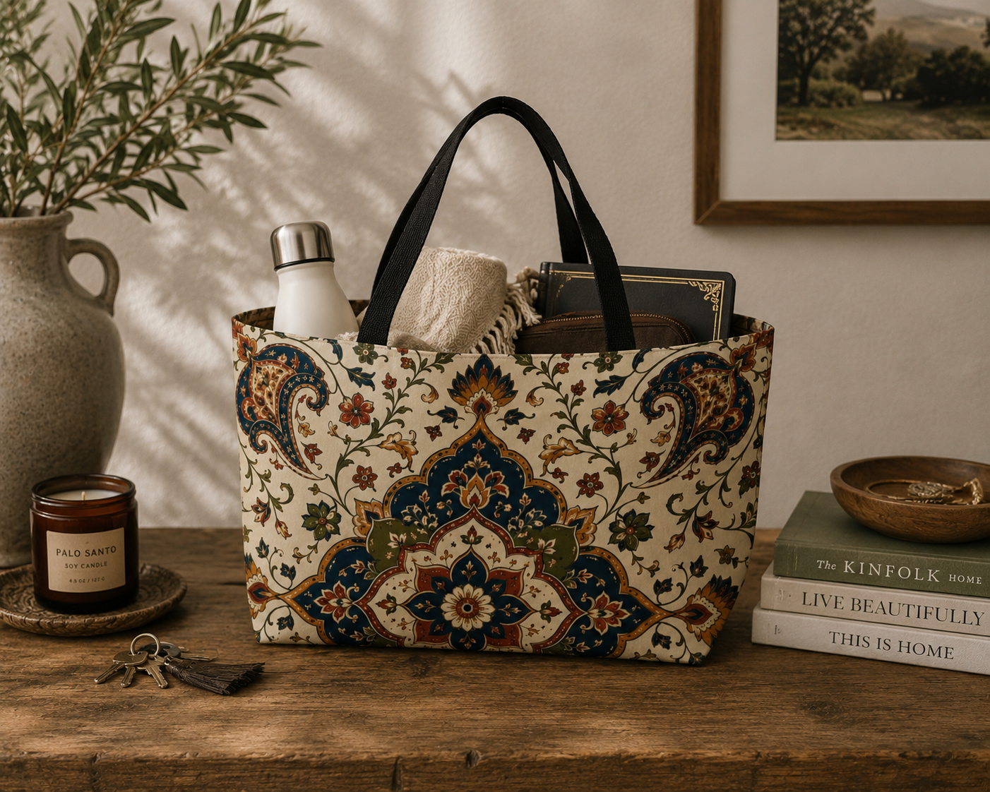 Indian Vintage Persian Weekender Tote Bag