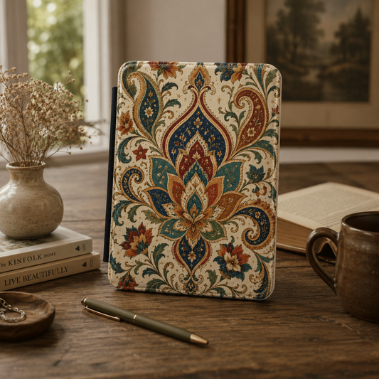 Indian Vintage Floral Paisley Kindle Case