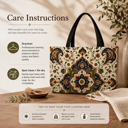 Indian Vintage Persian Weekender Tote Bag
