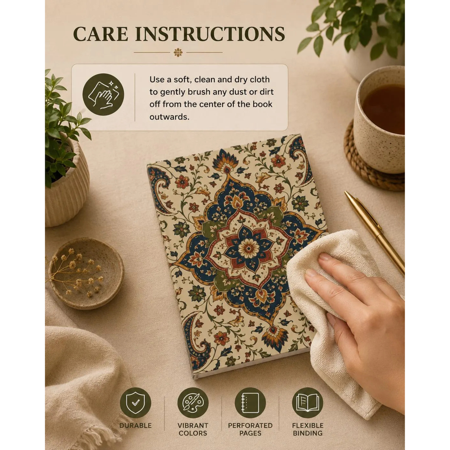 Indian Vintage Persian Hardcover Journal