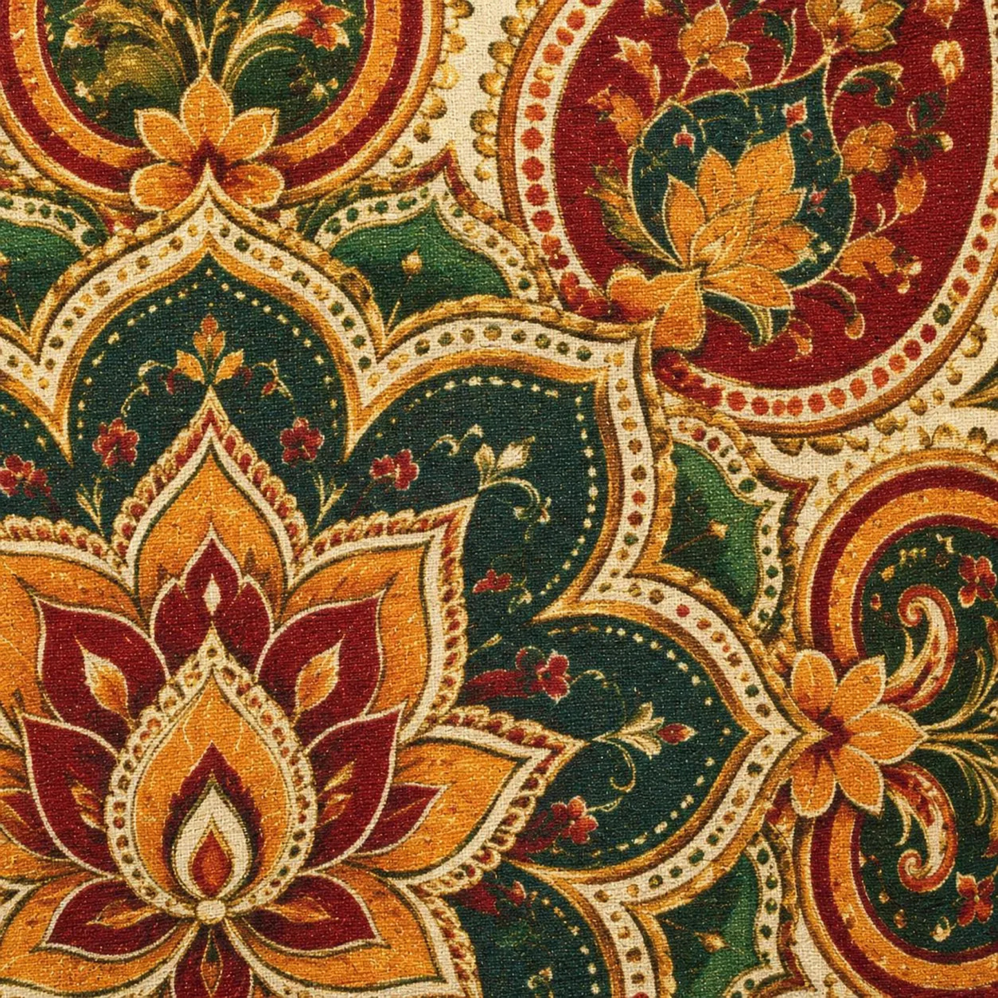 Indian Vintage Floral Mandala Pillowcase Cover
