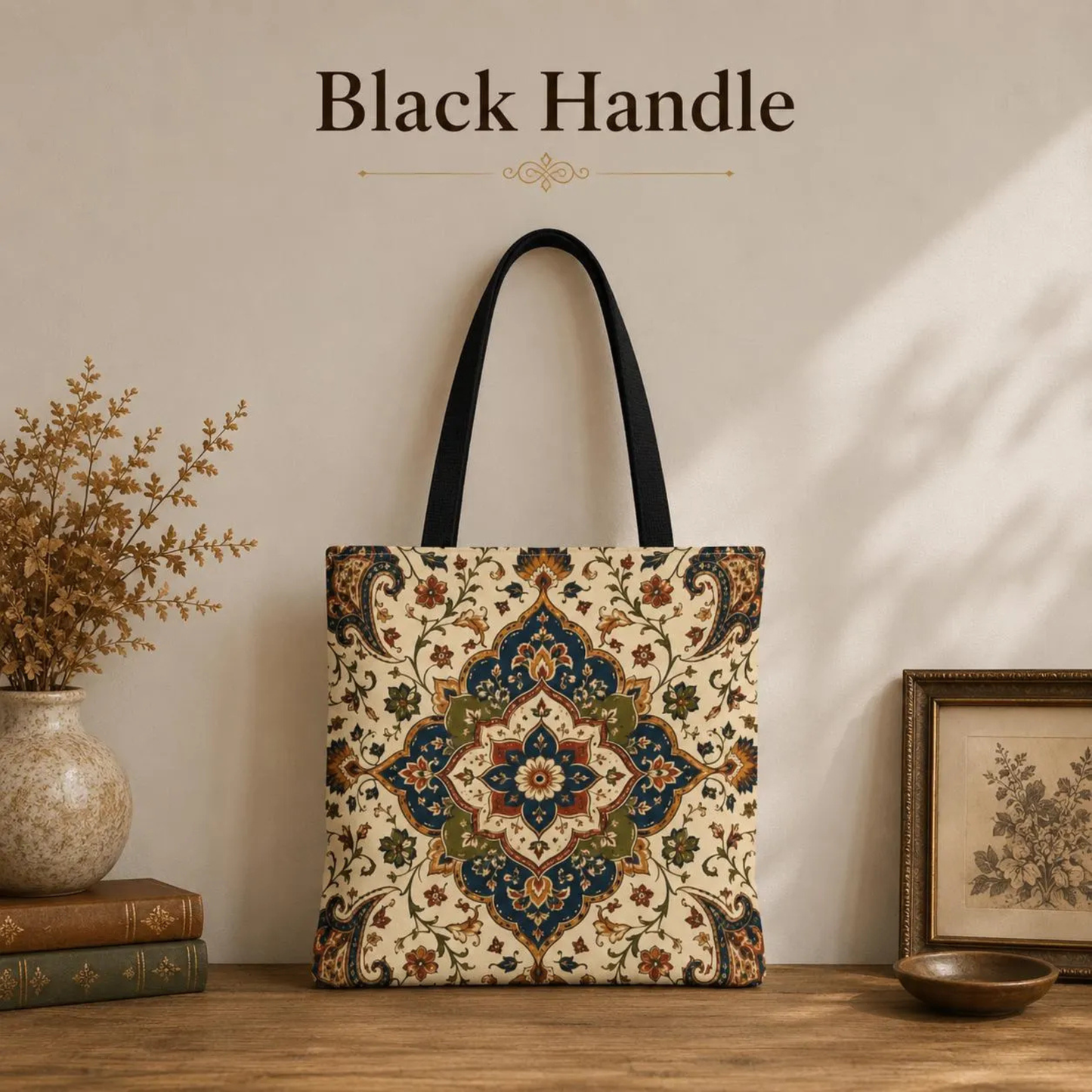 Indian Persian Vintage Full Art Tote Bag