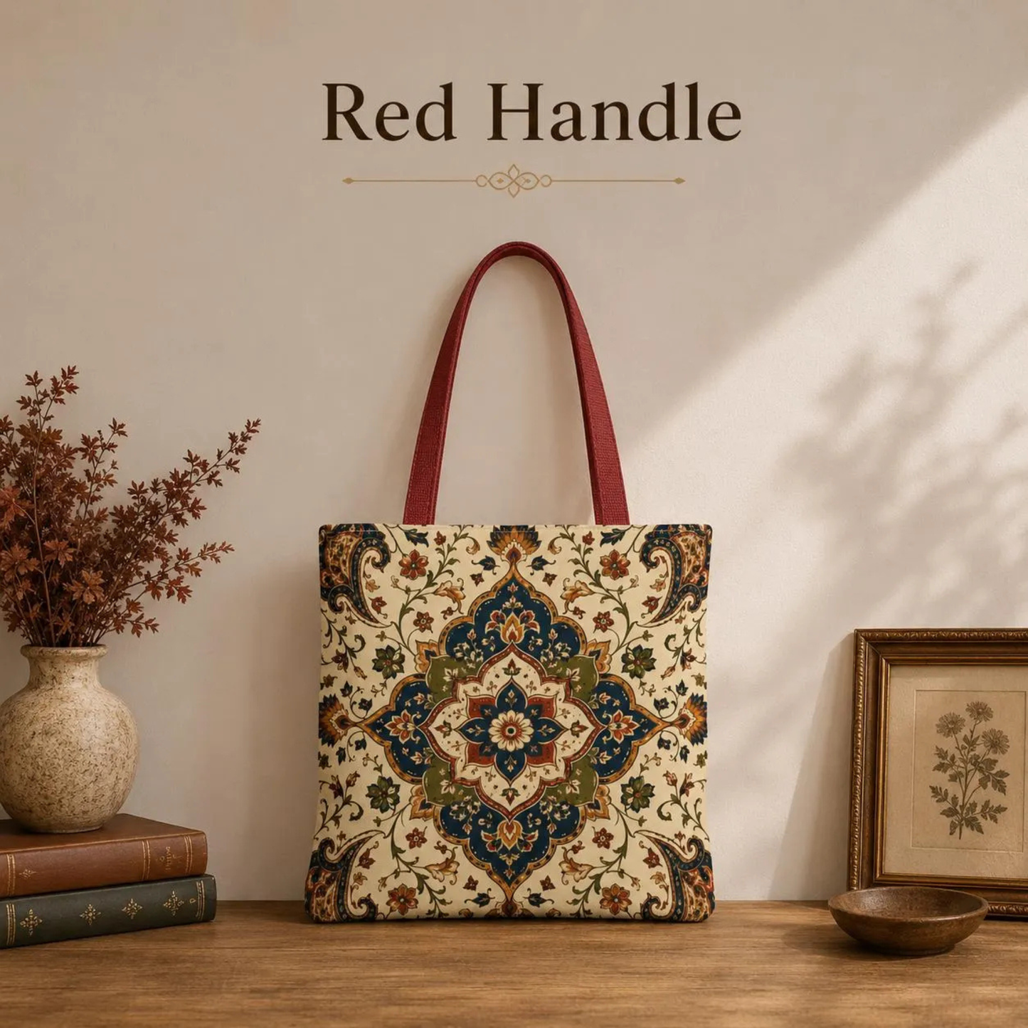 Indian Persian Vintage Full Art Tote Bag
