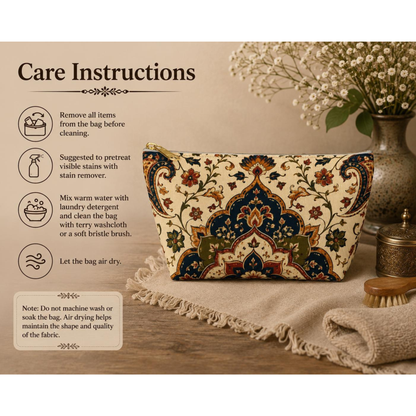 Indian Persian Vintage Makeup Accessory Pouch