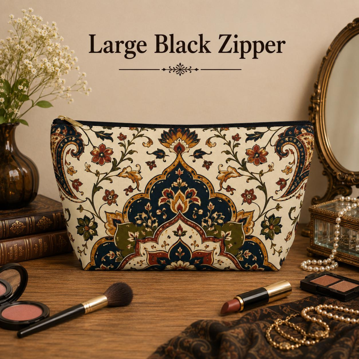 Indian Persian Vintage Makeup Accessory Pouch