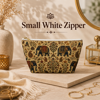 Indian Vintage Traditional Elephant Makeup Accessory Pouch
