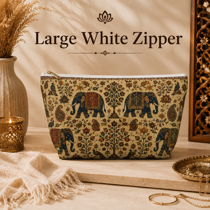 Indian Vintage Traditional Elephant Makeup Accessory Pouch