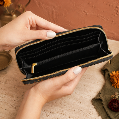 Indian Vintage Traditional Elephant Zipper Wallet