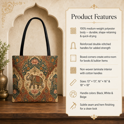 Indian Vintage Tapestry Full Art Tote Bag