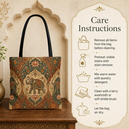 Indian Vintage Tapestry Full Art Tote Bag