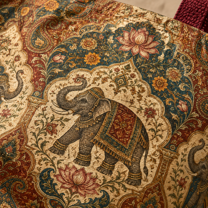 Indian Vintage Tapestry Full Art Tote Bag